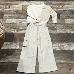 Victoria’s Secret PINK Sweat Set in White Shell